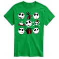 thumbnail image 1 of The Nightmare Before Christmas - Jack Christmas Grid - Men's Short Sleeve Graphic T-Shirt, 1 of 5