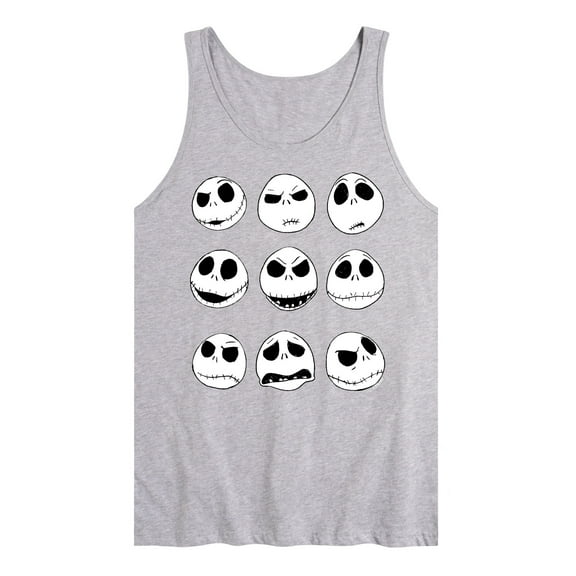 The Nightmare Before Christmas - Jack Face Grid - Men's Jersey Tank Top