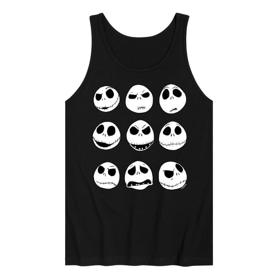 The Nightmare Before Christmas - Jack Face Grid - Men's Jersey Tank Top