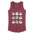 thumbnail image 1 of The Nightmare Before Christmas - Jack Face Grid - Women's Racerback Tank Top, 1 of 5