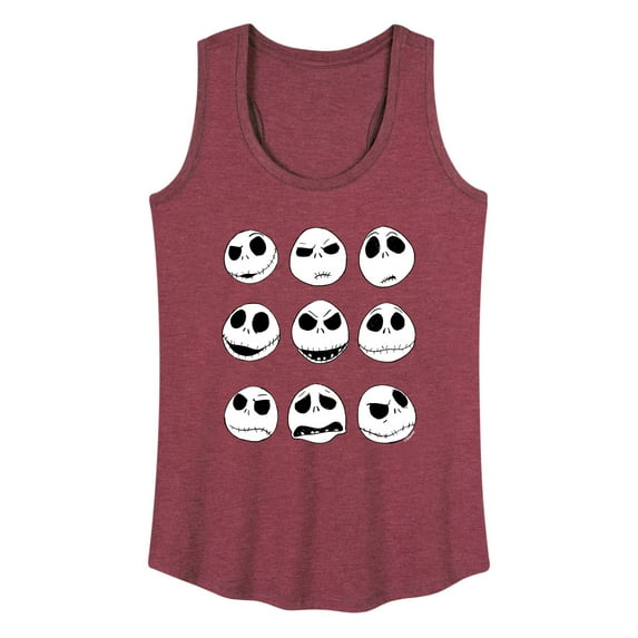 The Nightmare Before Christmas - Jack Face Grid - Women's Racerback Tank Top