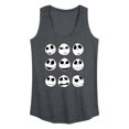 thumbnail image 1 of The Nightmare Before Christmas - Jack Face Grid - Women's Racerback Tank Top, 1 of 5
