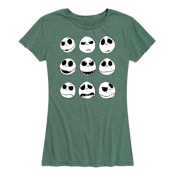 The Nightmare Before Christmas - Jack Face Grid - Women's Short Sleeve Graphic T-Shirt