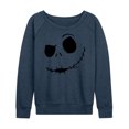 thumbnail image 1 of The Nightmare Before Christmas - Jack Face - Women's Lightweight French Terry Long Sleeve Shirt, 1 of 5