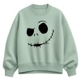 thumbnail image 1 of The Nightmare Before Christmas - Jack Face - Women's Oversized Fleece Crew Sweatshirt, 1 of 3