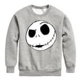 thumbnail image 1 of The Nightmare Before Christmas - Jack Face - Youth Crewneck Fleece Sweatshirt, 1 of 5