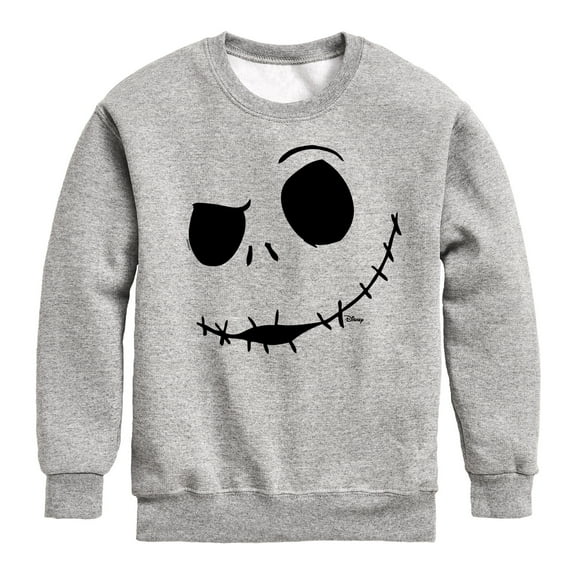 The Nightmare Before Christmas - Jack Face - Youth Crewneck Fleece Sweatshirt
