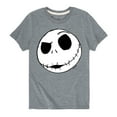 thumbnail image 1 of The Nightmare Before Christmas - Jack Face - Youth Short Sleeve Graphic T-Shirt, 1 of 5