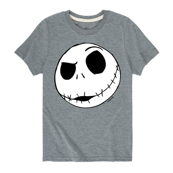The Nightmare Before Christmas - Jack Face - Youth Short Sleeve Graphic T-Shirt