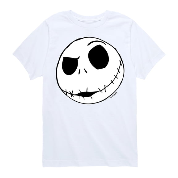 The Nightmare Before Christmas - Jack Face - Youth Short Sleeve Graphic T-Shirt