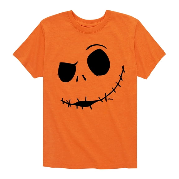 The Nightmare Before Christmas - Jack Face - Youth Short Sleeve Graphic T-Shirt