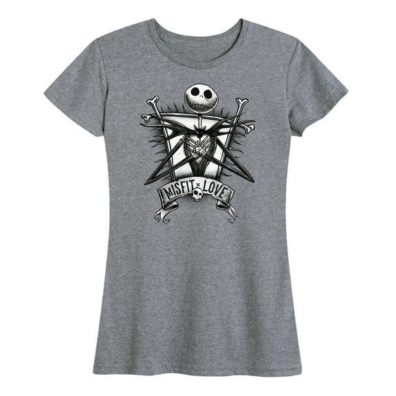 The Nightmare Before Christmas - Jack Misfit Love - Women's Short Sleeve Graphic T-Shirt