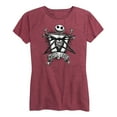 thumbnail image 1 of The Nightmare Before Christmas - Jack Misfit Love - Women's Short Sleeve Graphic T-Shirt, 1 of 5
