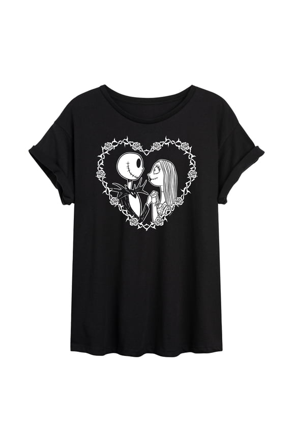 - Jack Sally Heart -Juniors Ideal Flowy Muscle T-Shirt
