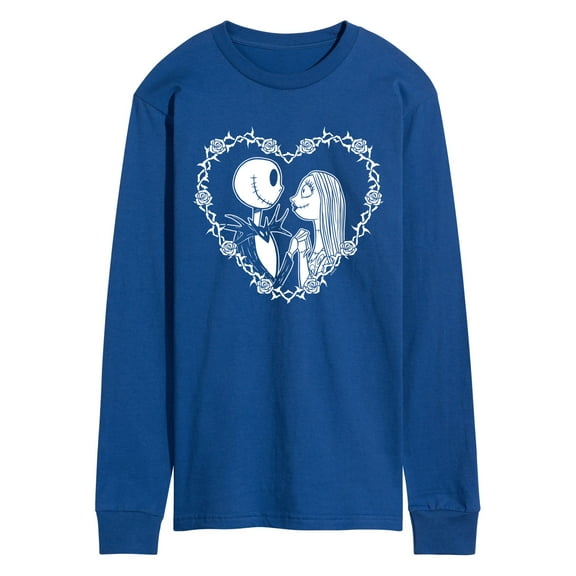 The Nightmare Before Christmas - Jack Sally Heart - Men's Long Sleeve T-Shirt