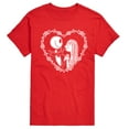 thumbnail image 1 of The Nightmare Before Christmas - Jack Sally Heart - Men's Short Sleeve Graphic T-Shirt, 1 of 5