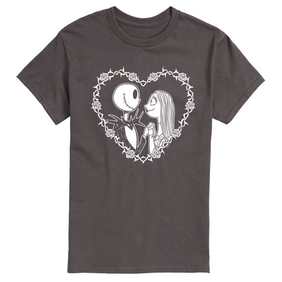The Nightmare Before Christmas - Jack Sally Heart - Men's Short Sleeve Graphic T-Shirt