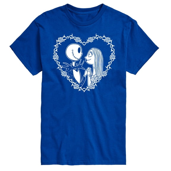 The Nightmare Before Christmas - Jack Sally Heart - Men's Short Sleeve Graphic T-Shirt