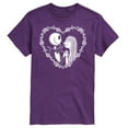 thumbnail image 1 of The Nightmare Before Christmas - Jack Sally Heart - Men's Short Sleeve Graphic T-Shirt, 1 of 4