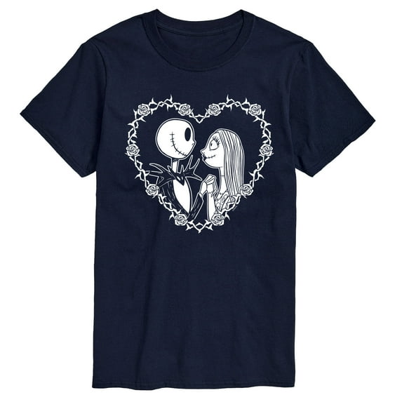 The Nightmare Before Christmas - Jack Sally Heart - Men's Short Sleeve Graphic T-Shirt
