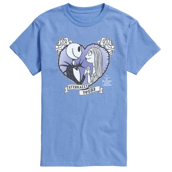 The Nightmare Before Christmas - Jack Sally Heart Rose - Men's Short Sleeve Graphic T-Shirt