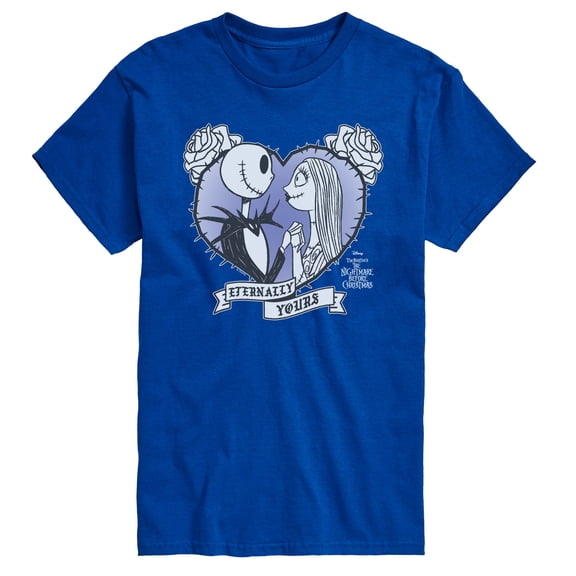 The Nightmare Before Christmas - Jack Sally Heart Rose - Men's Short Sleeve Graphic T-Shirt
