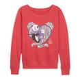 thumbnail image 1 of The Nightmare Before Christmas - Jack Sally Heart Rose - Women's French Terry Long Sleeve Pullover, 1 of 3