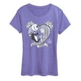 thumbnail image 1 of The Nightmare Before Christmas - Jack Sally Heart Rose - Women's Short Sleeve Graphic T-Shirt, 1 of 3