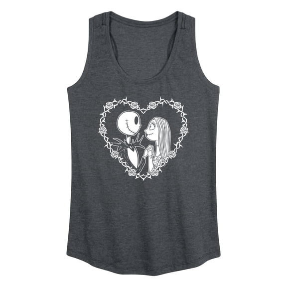 The Nightmare Before Christmas - Jack Sally Heart - Women's Racerback Tank Top