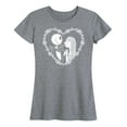 thumbnail image 1 of The Nightmare Before Christmas - Jack Sally Heart - Women's Short Sleeve Graphic T-Shirt, 1 of 5