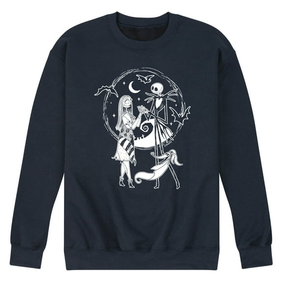 The Nightmare Before Christmas - Jack Sally Zero - Men's Crew Neck Fleece Pullover