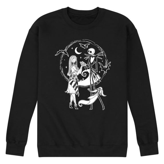 The Nightmare Before Christmas - Jack Sally Zero - Men's Crew Neck Fleece Pullover