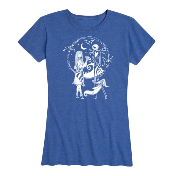 The Nightmare Before Christmas - Jack Sally Zero - Women's Short Sleeve Graphic T-Shirt