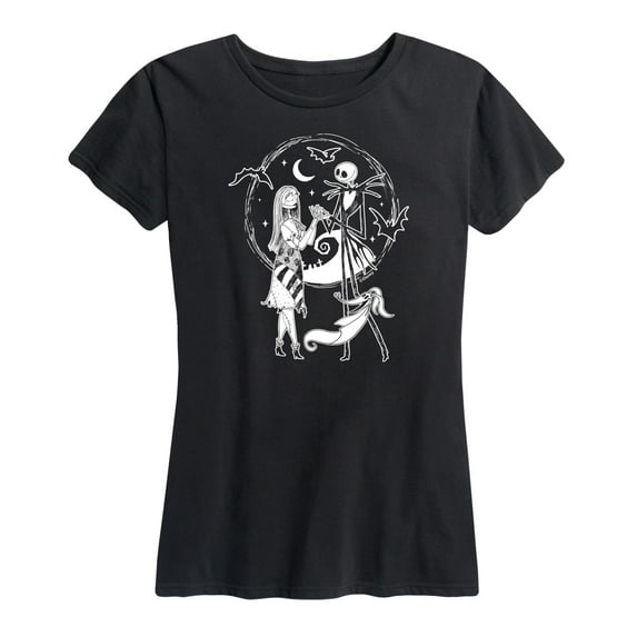 The Nightmare Before Christmas - Jack Sally Zero - Women's Short Sleeve Graphic T-Shirt