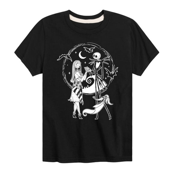 The Nightmare Before Christmas - Jack Sally Zero - Youth Short Sleeve Graphic T-Shirt