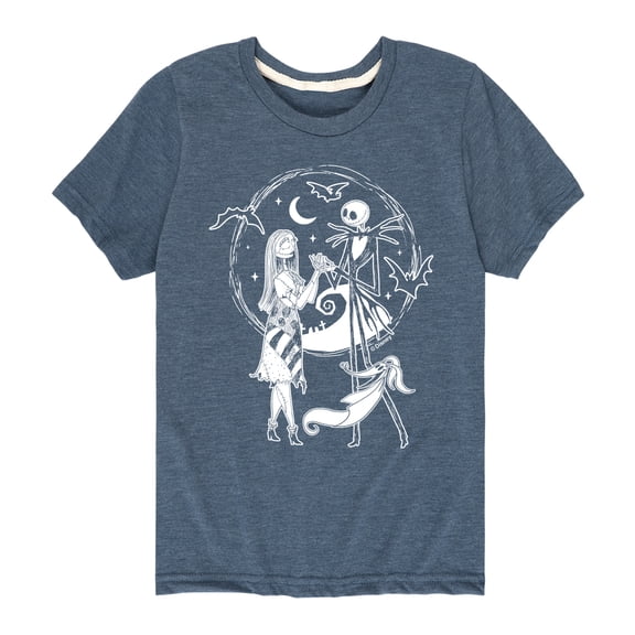 The Nightmare Before Christmas - Jack Sally Zero - Youth Short Sleeve Graphic T-Shirt