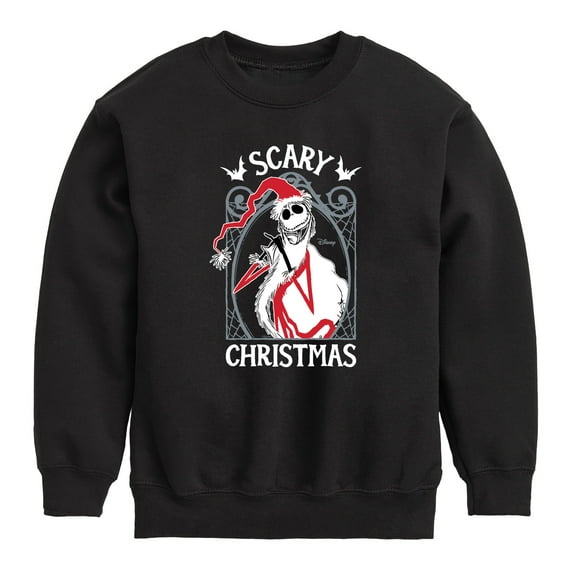 The Nightmare Before Christmas - Jack Scary Christmas - Toddler And Youth Crewneck Fleece Sweatshirt