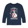 thumbnail image 1 of The Nightmare Before Christmas - Jack Scary Christmas - Toddler And Youth Long Sleeve Graphic T-Shirt, 1 of 5