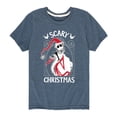 thumbnail image 1 of The Nightmare Before Christmas - Jack Scary Christmas - Toddler And Youth Short Sleeve Graphic T-Shirt, 1 of 5