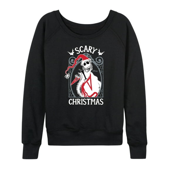 The Nightmare Before Christmas - Jack Scary Christmas - Women's Lightweight French Terry Long Sleeve Shirt