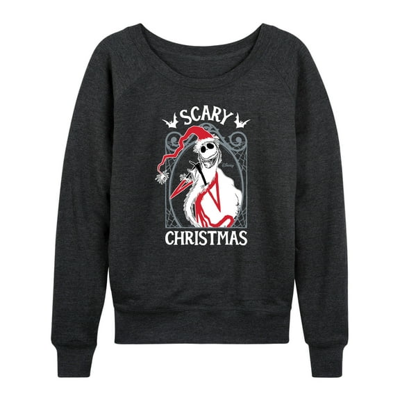 The Nightmare Before Christmas - Jack Scary Christmas - Women's Lightweight French Terry Long Sleeve Shirt