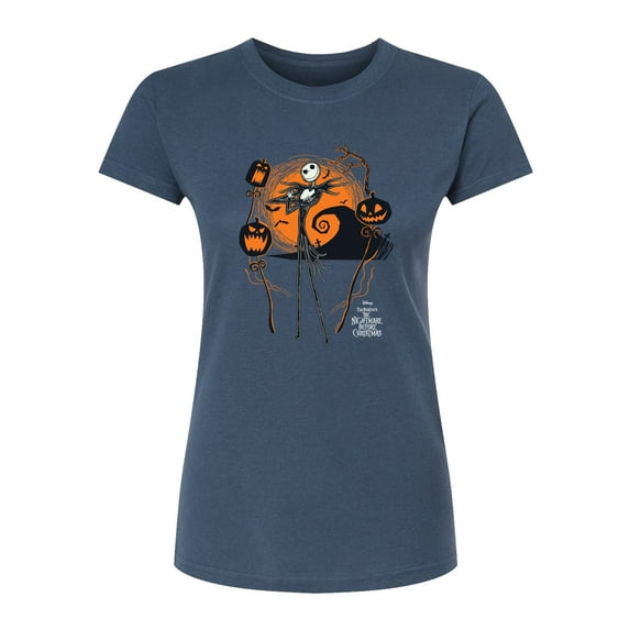 The Nightmare Before Christmas - Jack Scene - Juniors Fitted Graphic T-Shirt