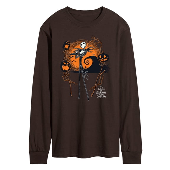 The Nightmare Before Christmas - Jack Scene - Men's Long Sleeve Graphic T-Shirt
