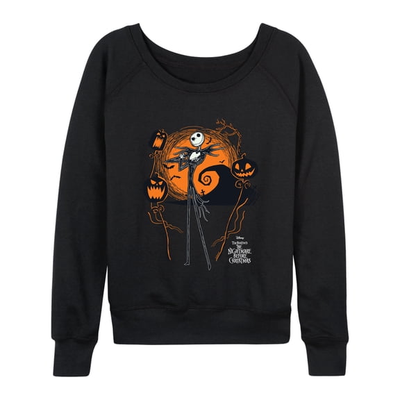 The Nightmare Before Christmas - Jack Scene - Women's French Terry Long Sleeve Pullover