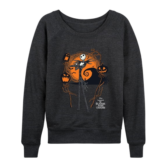 The Nightmare Before Christmas - Jack Scene - Women's French Terry Long Sleeve Pullover