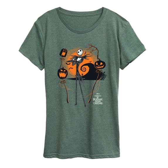 The Nightmare Before Christmas - Jack Scene - Women's Short Sleeve Graphic T-Shirt