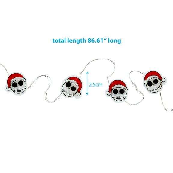 The Nightmare Before Christmas Jack Skellington 20 Count String Light 7 Foot by Ruz