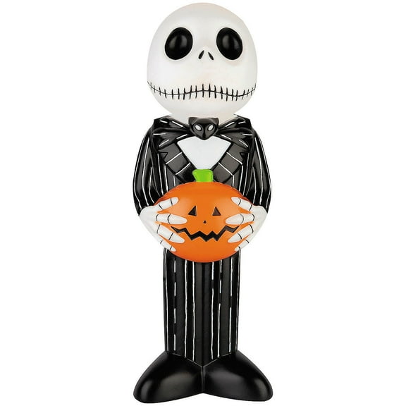 Disney Halloween Jack Skellington Light-Up Outdoor Decoration with Pumpkin - Orange