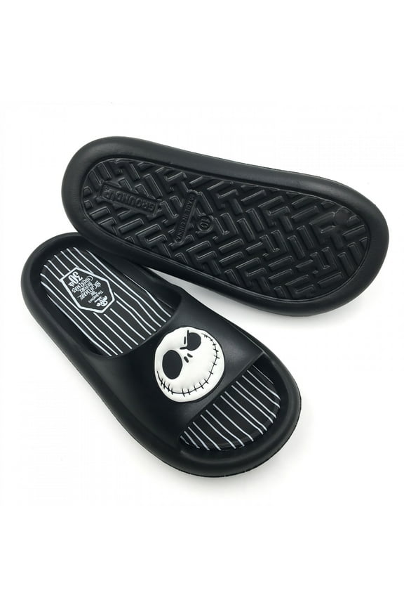 Jack Skellington Grin Flip Flop Slide Sandals-Large 11-12