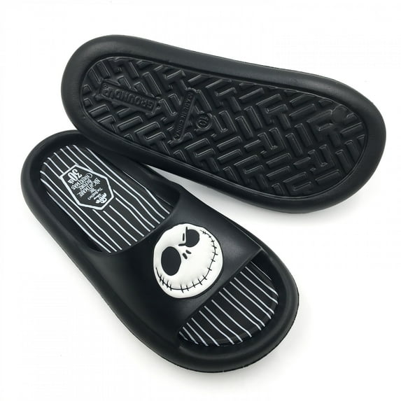 The Nightmare Before Christmas Jack Skellington Grin Flip Flop Slide Sandals-XLarge 13-14